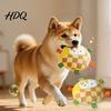 Lightweight Throwing Disc for Pets Plush Flying Dog Toy Stuffed Squeaky Soft Fetch Chew Toy Durable Bite Resistant Aggressive Chewers Interactive