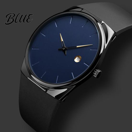 Quartz Wristwatch Watch Women Elegant Ultra Thin High Clarity Life Waterproof Business Men for Gift