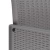Garden Dining Set 11 pcs Light Gray Polypropylene
