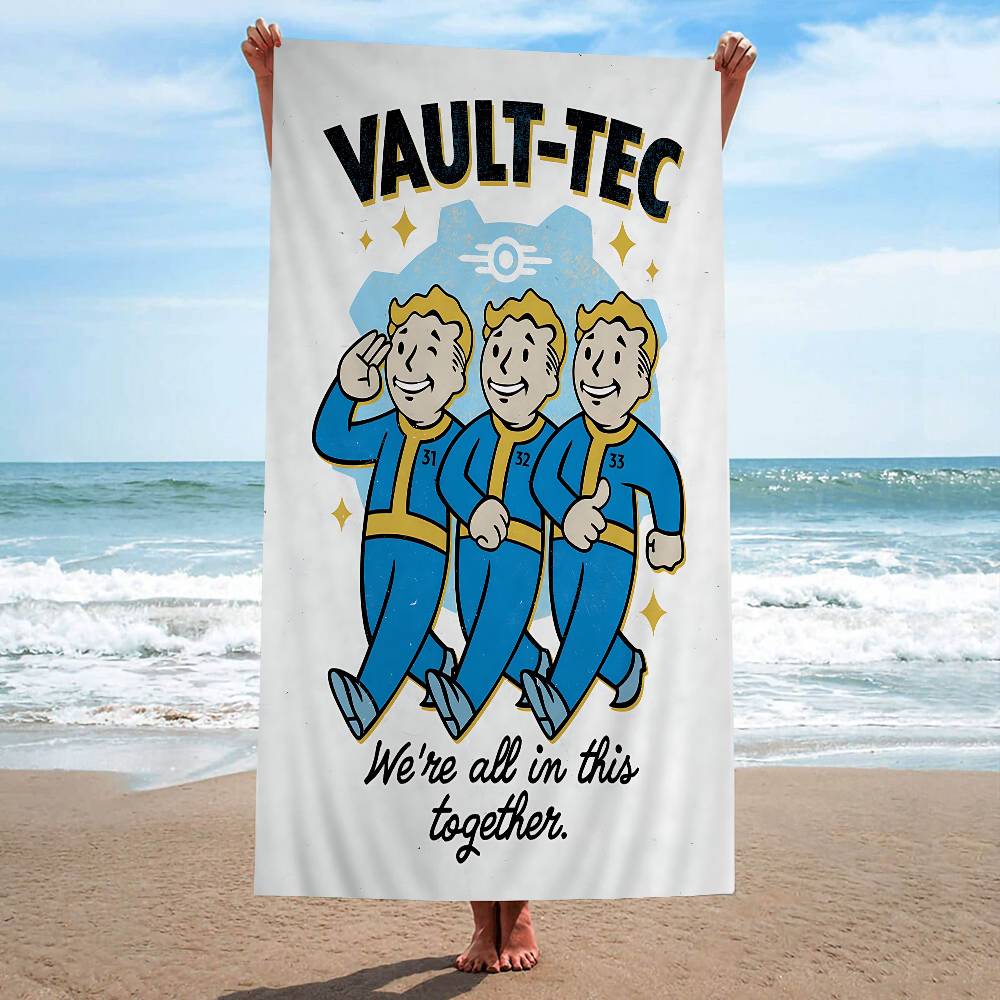 F-Fallout Big Microfiber Beach Towels Quick Dry Towel Sand Beach Towels Pool Towel For Travel Swim Pool Yoga