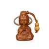Porte-clés pendentif Bouddha en bois de pêcher Feng Shui Porte-clés Statue de Bouddha Durable Symbolise le bon augure