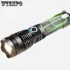 P50 Strong Light Flashlight LED Distant Light Multi-functional Telescopic Outdoor USB Rechargeable Lighting Flashlight