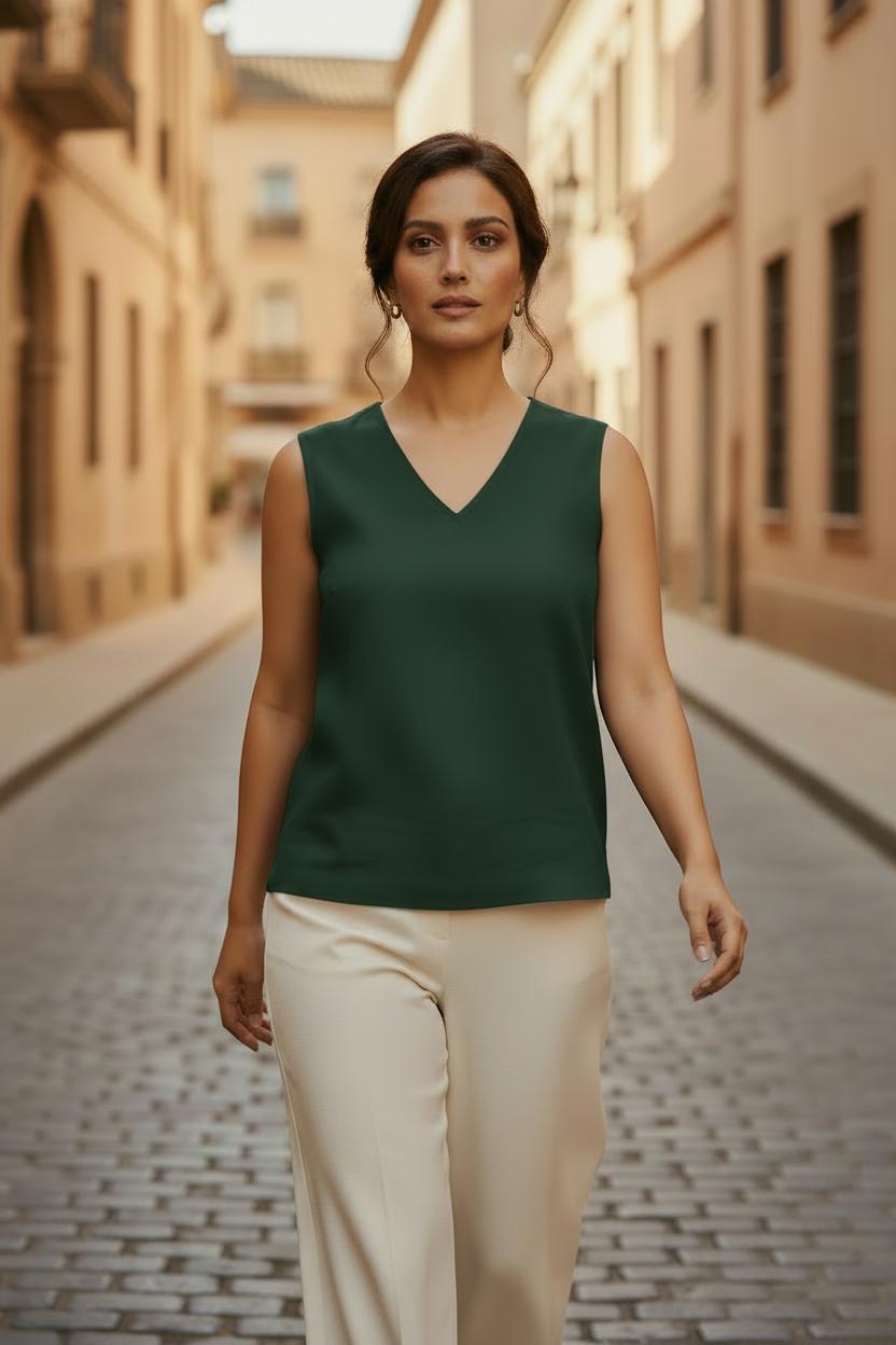 Myrtle Green Elevated Ease Top 34 зелёный