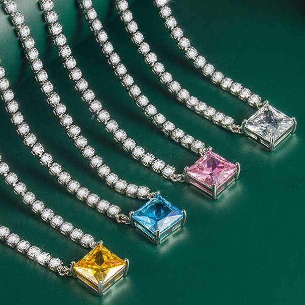 Sace Gems Clássico luxo zircão feminino pingente colar jóias casamento promessa festa presente