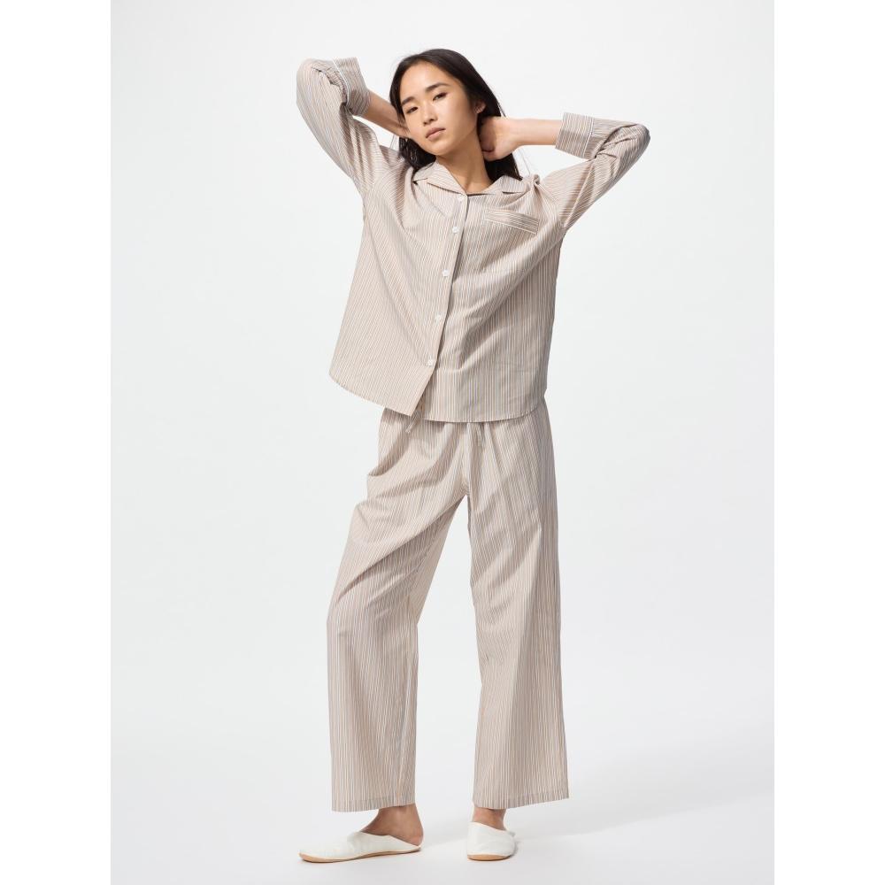 Uniqlo Cotton Pajamas  Long Sleeve  Multi Stripe