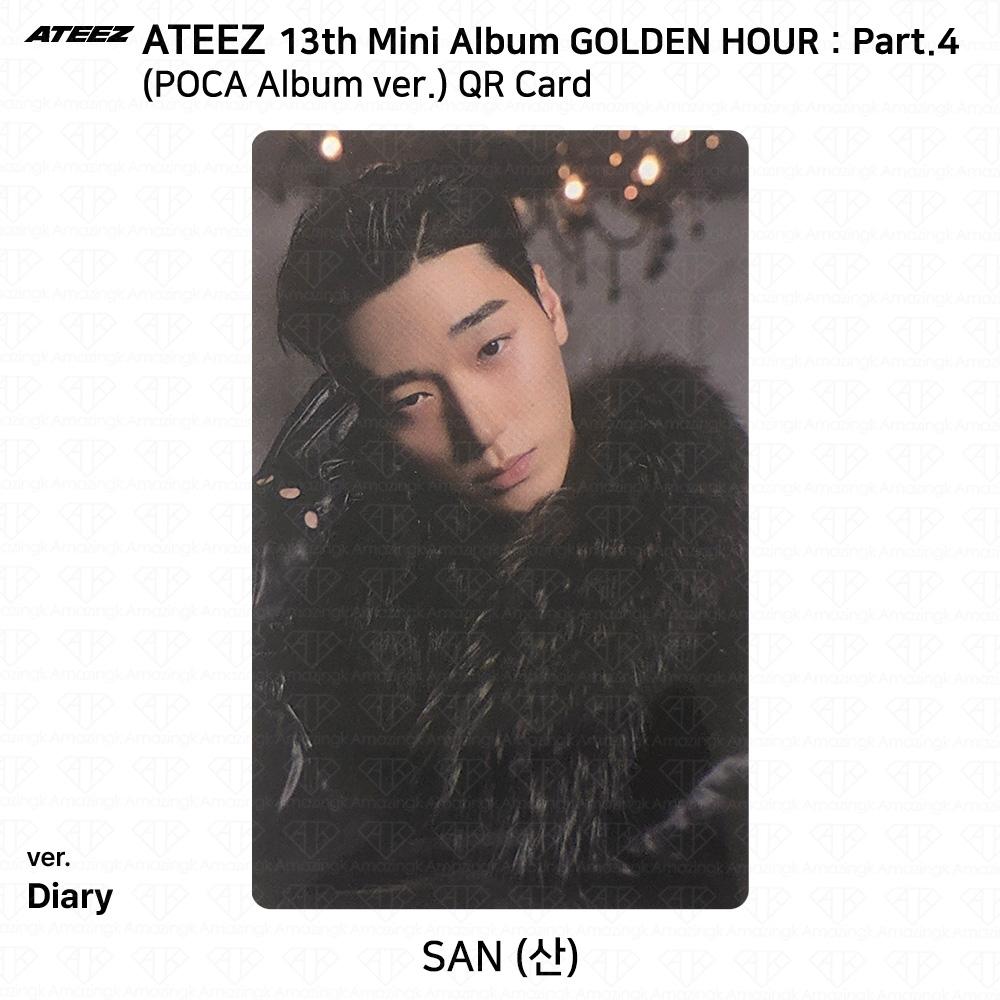 ATEEZ 13. Mini-Album Golden Hour Teil 4 POCA Album Version. Fotokarte