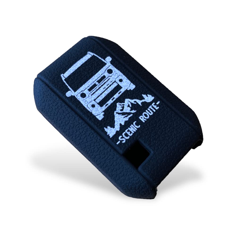 [SUITY] Suzuki Spacia Gear Custom Smart Key Key Cover Silicone Cover Specially Designed for Scratch Resistant, Black