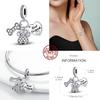 Charm Bead Components Compatible With Authentic Original Copper Metal Bracelet High Quality Fine Jewelry Bead Components Puppy Heart Bow Copper Metal