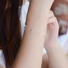 Silver Hollow Star Anklet - Celebrity Style Korean Fashion Jewelry Gift for Women