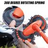Car Wash Mop Rotating Auto Supplies Double Brush Head Roof Window Cleaning Maintenance Three-Section Telescopic Auto Accessories
