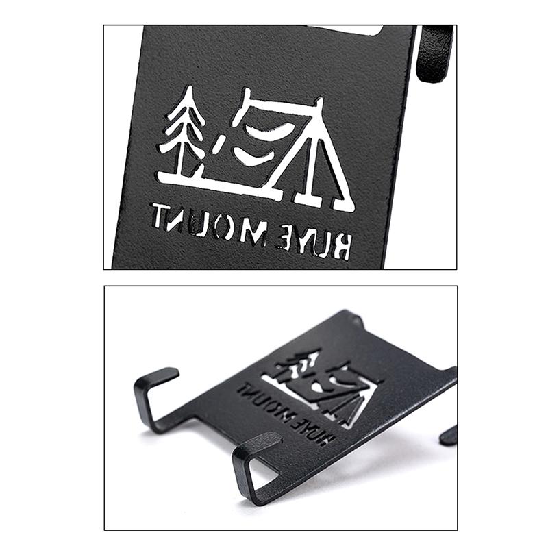 1 Piece Outdoor Burner Gas Tank Hook Portable Table Storage Hook Camping Butane Gas Tank Snap-On Table Camping Hook