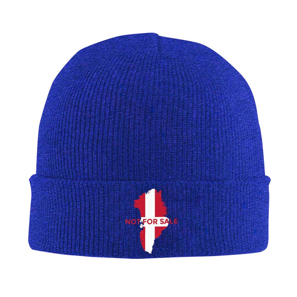 Unisex Adult Not For Sale Greenland Map Beanie Hats Casual Knit Hat Autumn Kpop Caps Custom Head Wrap Bonnet Hats