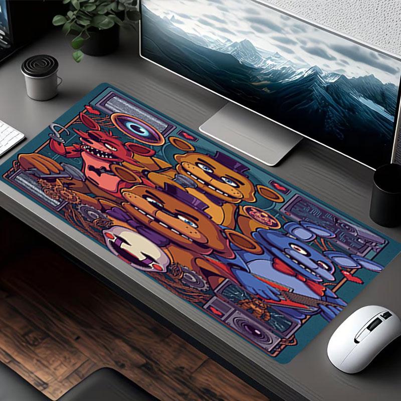 Podložka pod myš s potiskem Five Nights at Freddy's, pro podložku pod klávesnici, podložka pod notebook PC pro kancelářské použití doma, dekorace stolu, perfektní dárek k narozeninám pro hráče