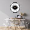 Morden Metal & Wooden Wall Clock for Living Room Bedroom Office Kitchen Stylish Wall Clock for Home and Hall Designer Big Size Modern