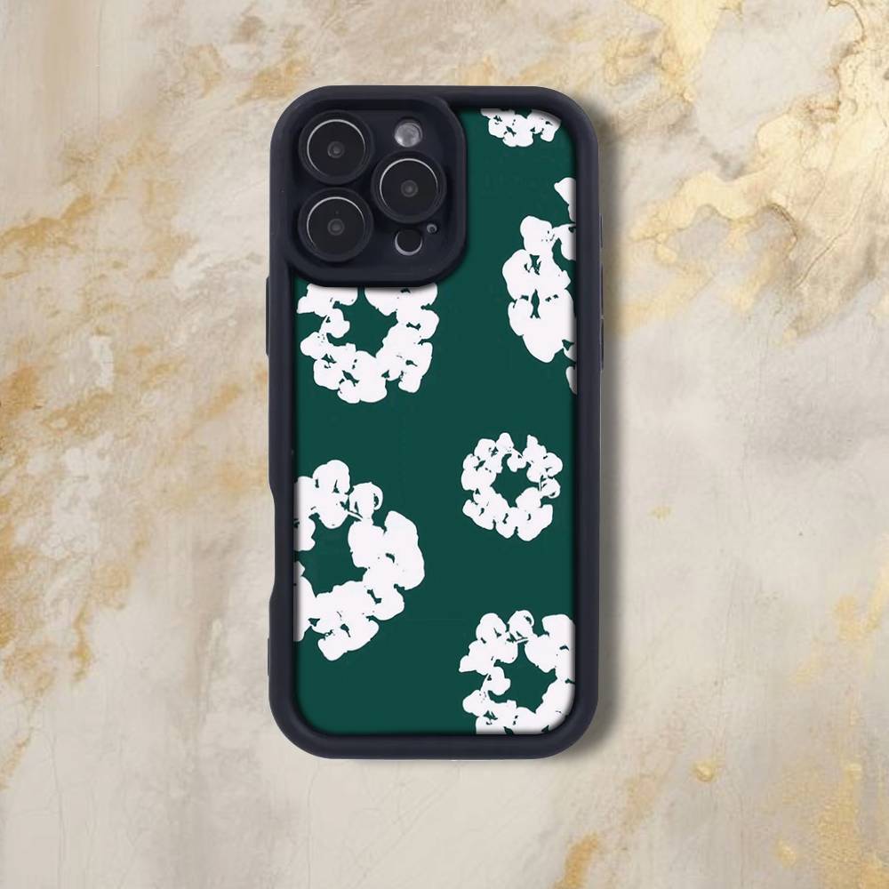 F-FlowerS Denims T-Tears Phone Case For iPhone 17,16,15,14,13,12,Pro,Max,Plus,E,SE4,Air, emery Black Full Coverage TPU iPhone17pro