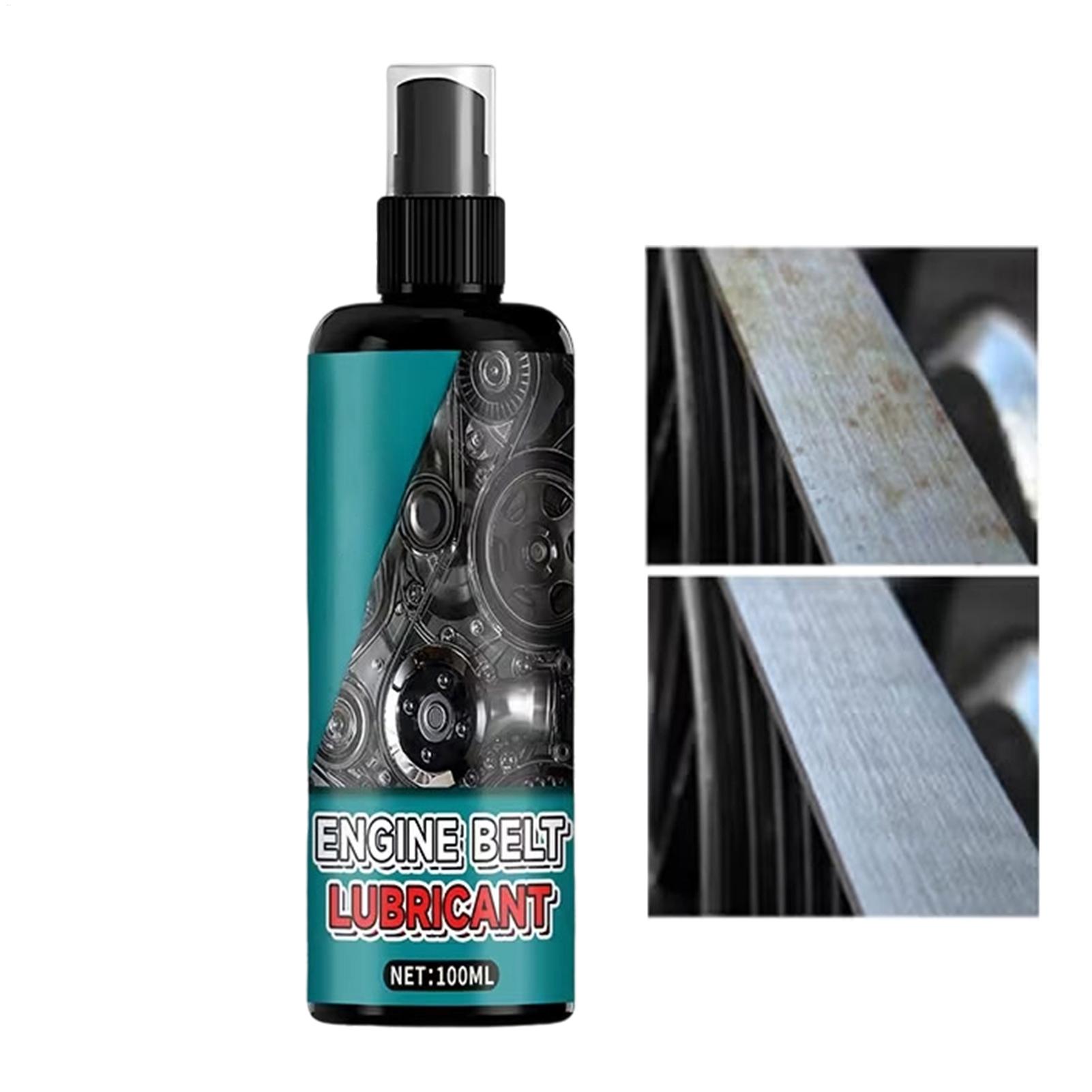 

Belt Dressing Noise Reduction Quick-Dry Lubricant 100ml Car Squeak Belt Dressing Spray for Timing Drive Rubber AC Compressor 100ml