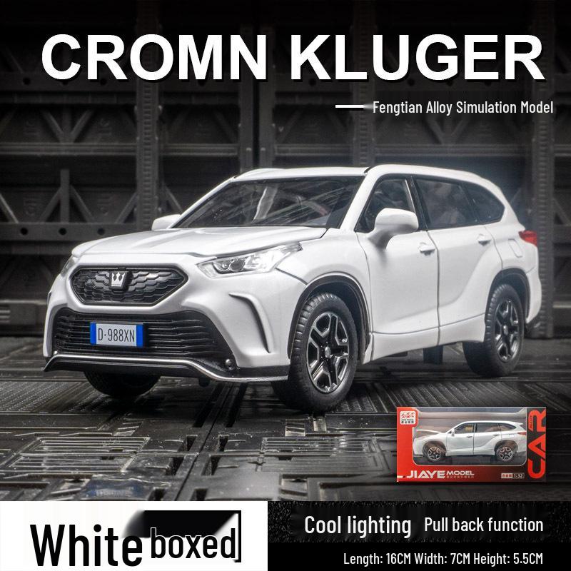 

Внедорожник Toyota Crown Land Cruiser, литая модель автомобиля из сплава с инерционным механизмом