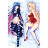 Dakimakura Anime Panty & Stocking With Garterbelt Anarchy Panty Hugging Body Pillow Case Cushion Cover Woman Man Gift Big Size