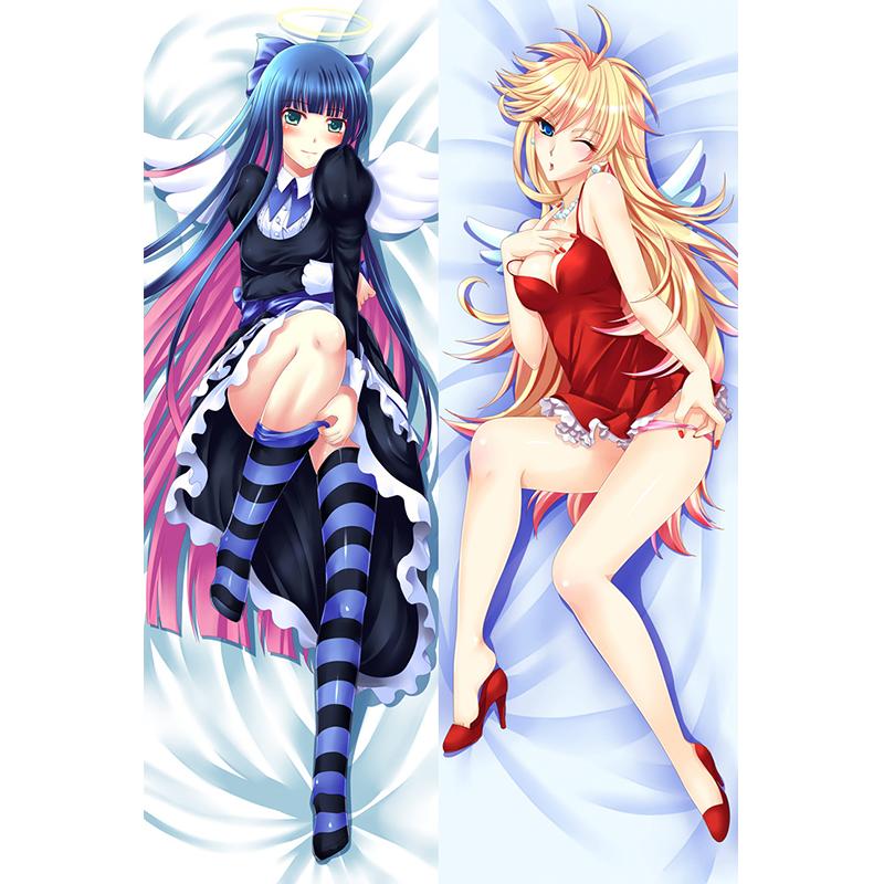 Dakimakura Anime Panty & Stocking With Garterbelt Anarchy Panty Hugging Body Pillow Case Cushion Cover Woman Man Gift Big Size