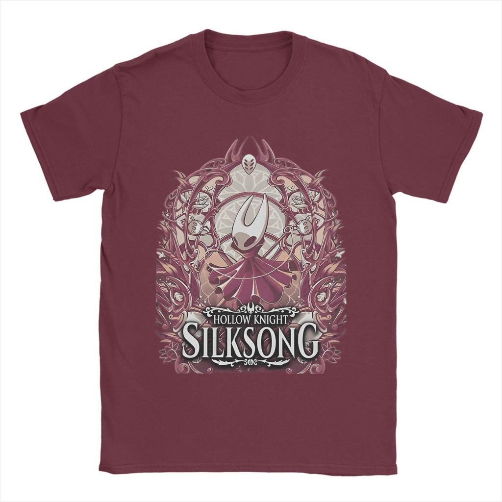 Men's Hollow Knight Silksong T Shirts  100% Cotton Tops Funny Short Sleeve Round Collar Tee Shirt Plus Size T-Shirt