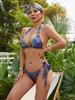 2025 European-American Crystal Diamond Three-Piece Sexy Bikini Swimsuit