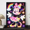 5D DIY Disney Diamond Art Painting Kit Minnie Rainbow Sparkle Creative Home Decor