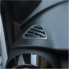 Compatible with Nissan Kicks 2017 2018 2019-2021 ABS Air Conditioning Outlet Vent Cover Trim Interior Frame Stickers Car Styling Accessories(Carbon