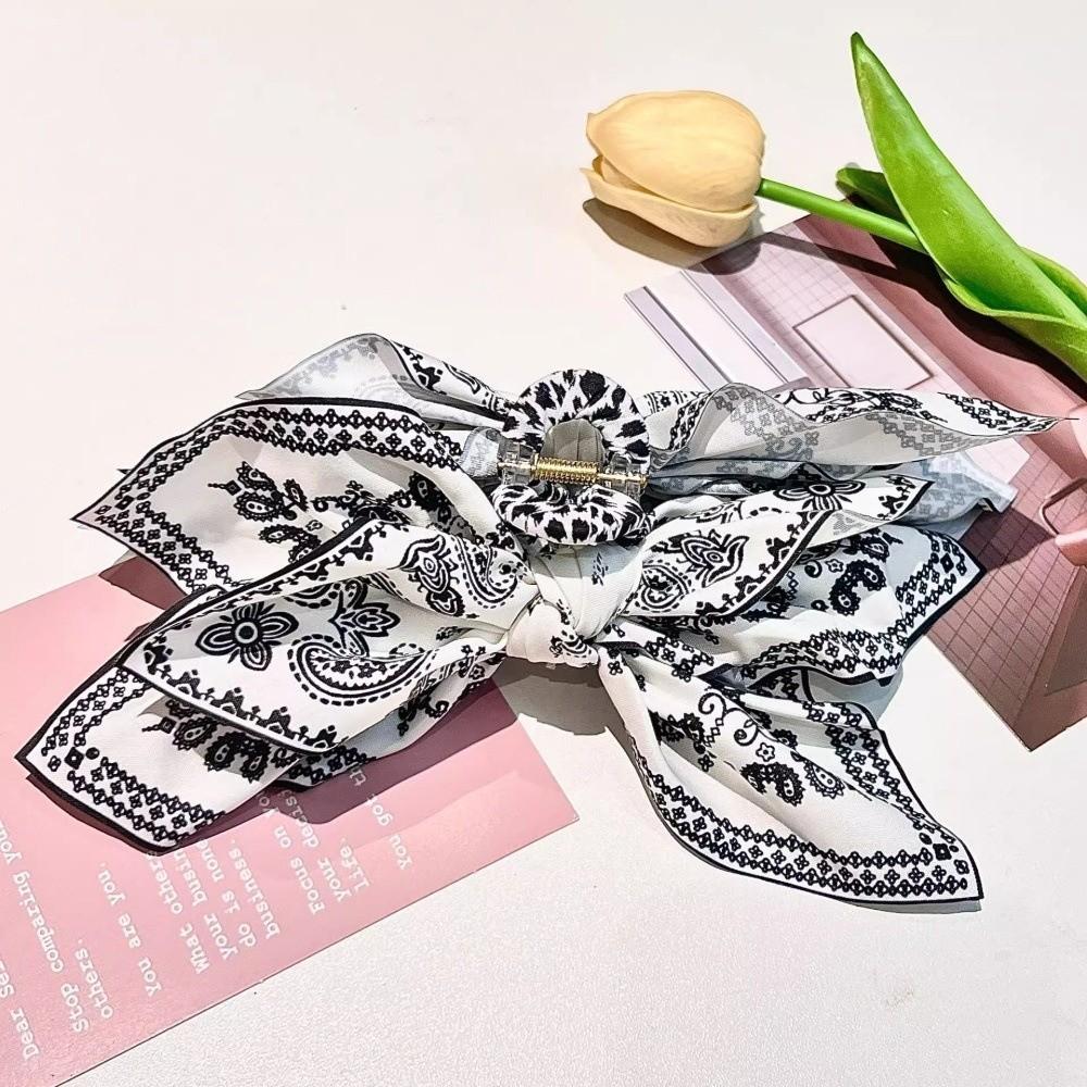 New Double-sided Hair Clip Large Hair Accessory Shark Clip Cashew Flower Butterfly Knot Scratching For Women Summer Vacation