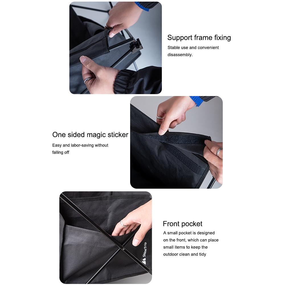 Outdoor Camping Folding Storage Bag Large Space 600D Oxford Cloth Carry Case Table Accessories Waterproof for Small Beach Table
