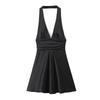 Spring Women's European & American Style Silk Satin Slip Dress