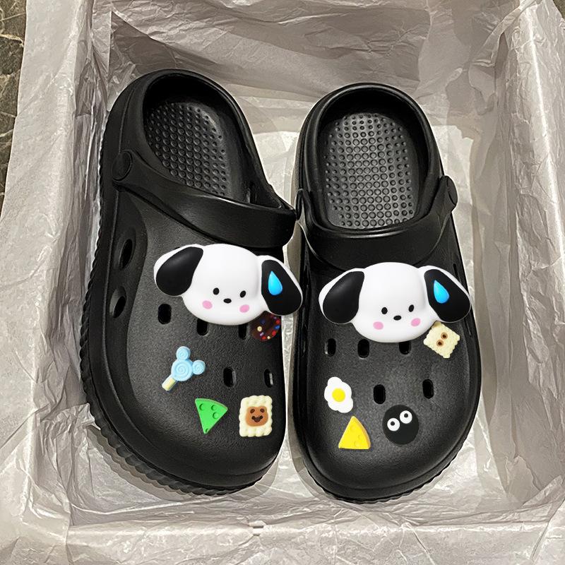 Slippers new summer outer wear thick-soled soft-soled heightening Mori flat-bottomed slippers