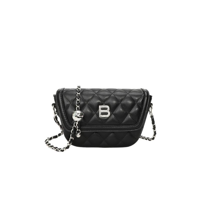 Fashion rhombus small bag spring and summer new chain bag commuting to work single shoulder oblique span bag