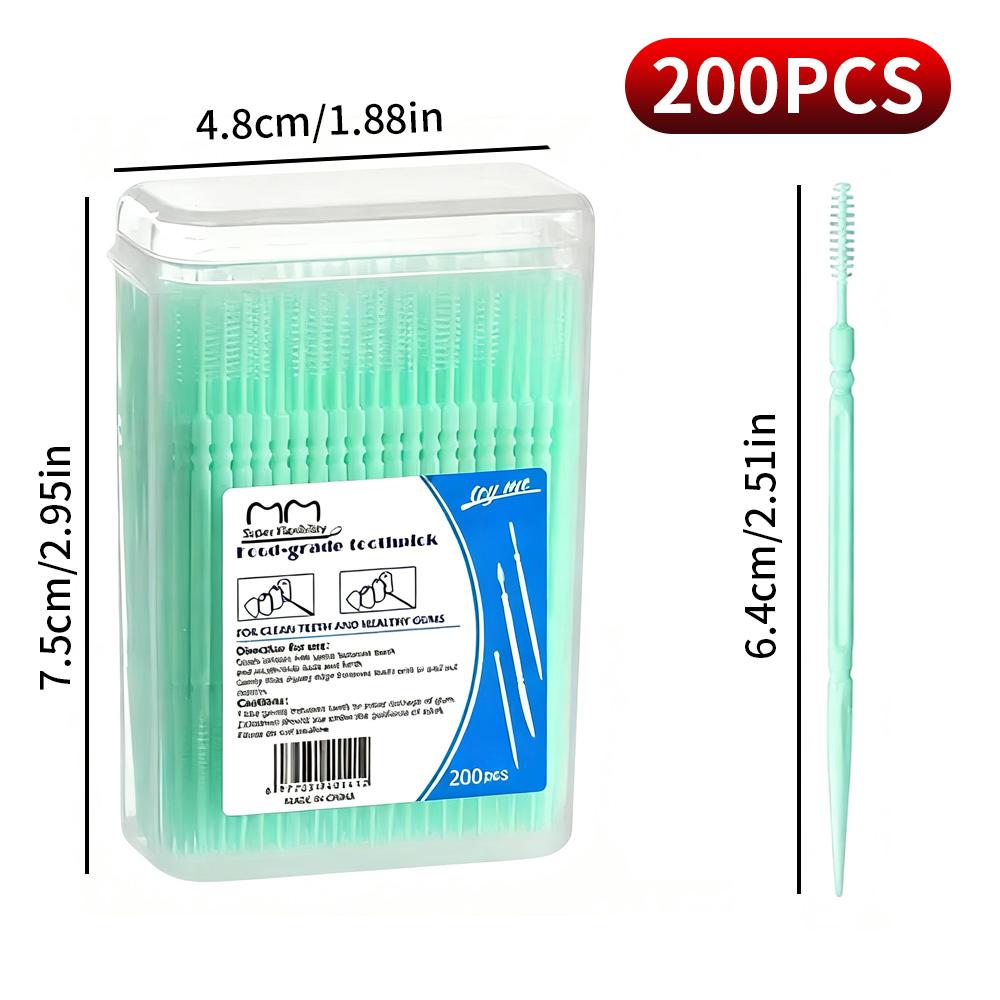 Ultra fine double headed toothpick disposable portable home box with 200 high-end personalized and creative toothpicks