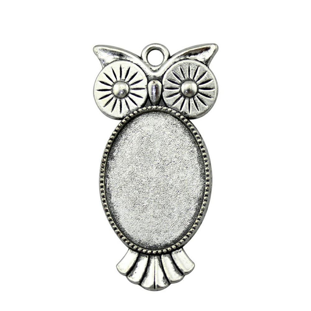 10 Stück 18x25mm Innenmaß Antik Silber Plated 31 Stile Cameo Cabochon Basis Fassungen Anhänger Halskette Zubehör
