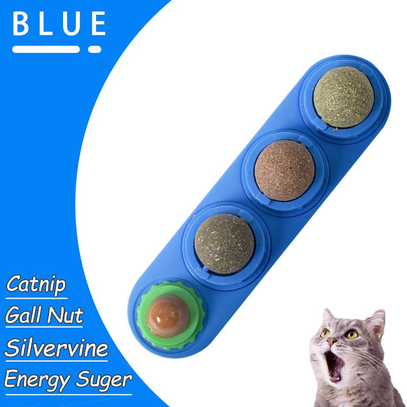 Natuurlijke Kattenkruid Kat Muur Plakbare Bal Speelgoed Krabbers Snoepjes Gezond Natuurlijk Verwijdert Balletjes om de Spijsvertering te Bevorderen Kattenkruid Snack