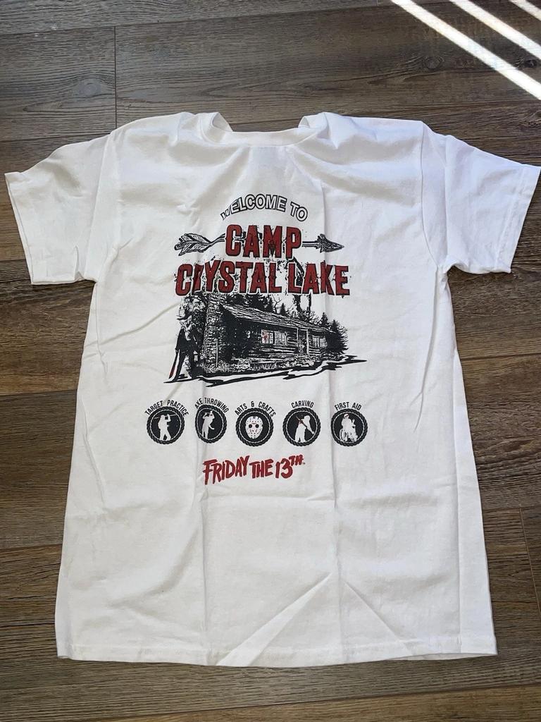 Friday The 13th Camp Crystal - Horror Movie Rare Graphic Tee T-Shirt Top Mens T-Shirt Tee Top Unisex