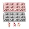 Easter Silicone Mold Cake Chocolate Cookie Baking Mould Bunny Colored Cupcake Holiday Decoration Kitchen Bakeware Tools