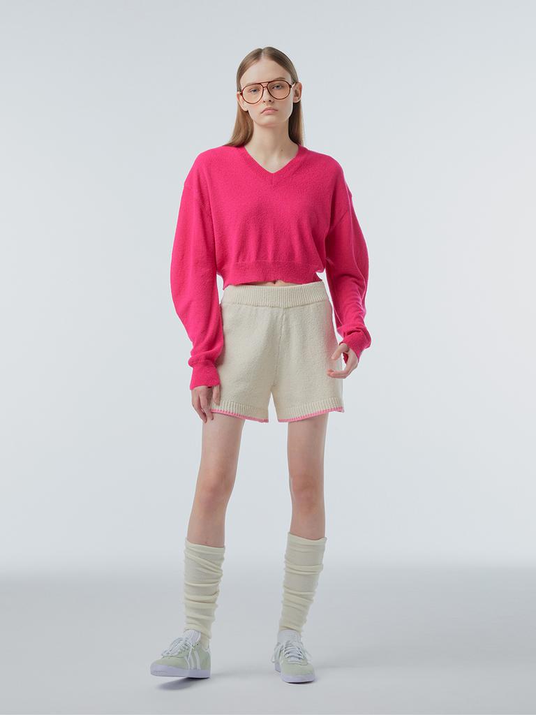 INSTANTFUNK Vintage Crop Knit - Pink