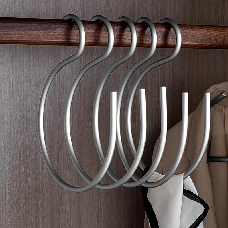 

Large Capacity 20 Hats Storage Rack, Space Saving Wall Mounted Cap Organizer, 2/5pcs Aluminum Hat Hanger for Closet 1pcs срібний