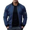 Jachete pentru bărbați, culoare uni, jachetă bomber, haină de afaceri, pentru bărbați, jachetă pentru bărbați, cu fermoar, coreeană, de bază, îmbrăcăminte de stradă.