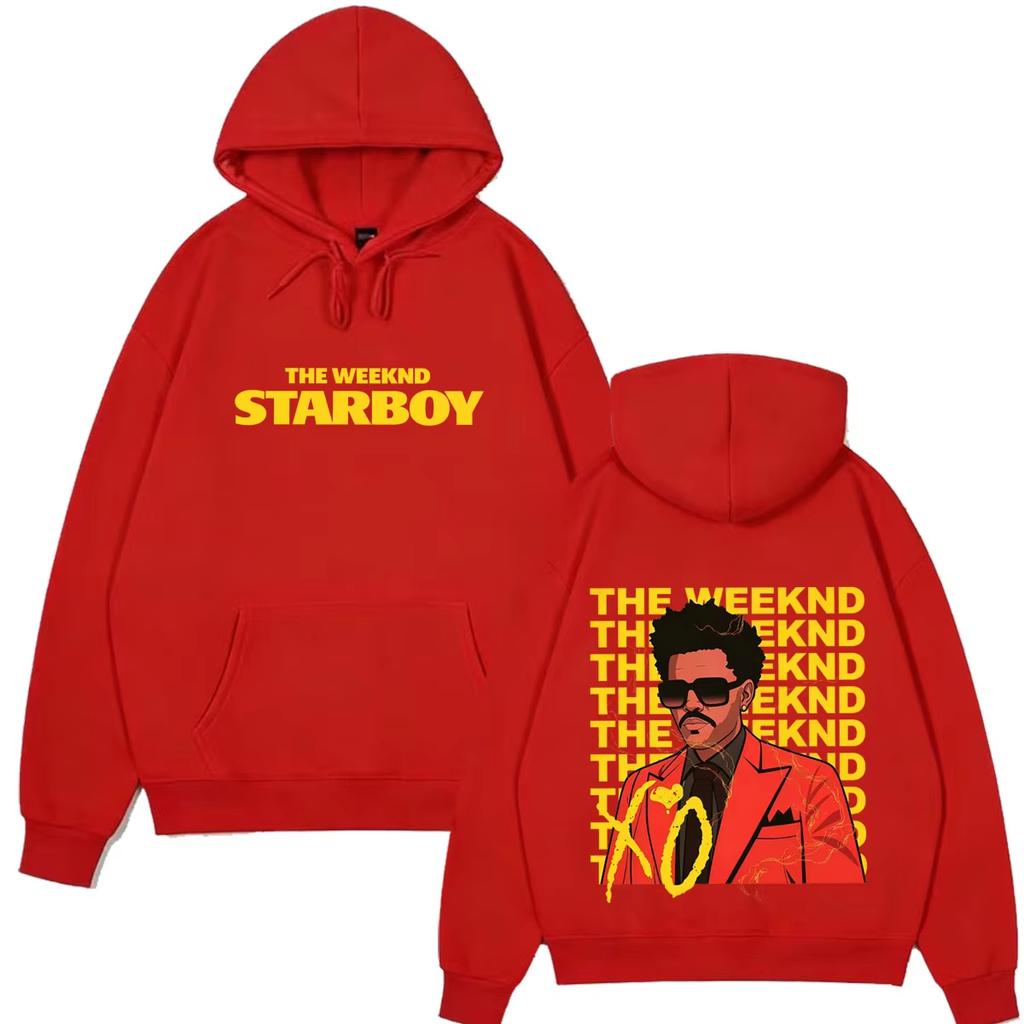 Rapper The Weeknd Fashion Cover Print Hoodie Men Women Pop Musicvintage Pullover Loose Casual Hip Hop Streetwear Hoodie