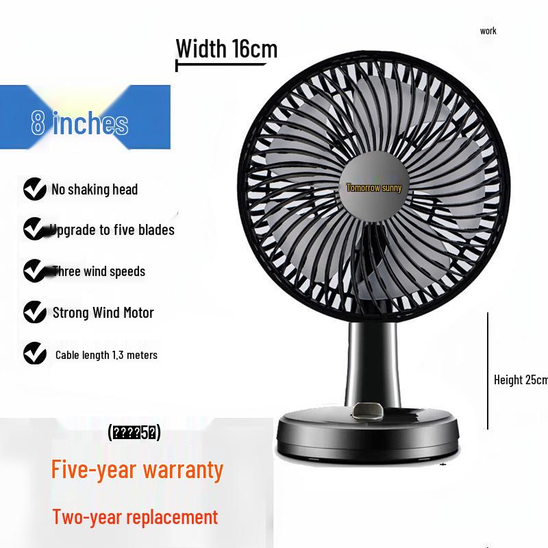 Tichý 16palcový oscilační stolní ventilátor pro domácnost, kancelář, studentskou kolej nebo k použití u postele
