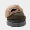 Thickening Docker Cap Without Visor Broken Beanie Caps Brimless Hat Solid Color Breathable Men Woman Outdoor High Quality