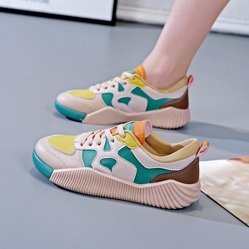 

Новые весенние и осенние универсальные туфли для сноуборда с толстой подошвой, персонализированные кожаные туфли для спорта и отдыха 40 зелёный