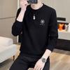 Men's Velvet Slim-Fit Long-Sleeve Sweatshirt for Spring & Autumn