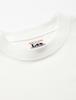 Lee Official Collaboration Back Print Size 110 T-Shirt, Kids, LK5072-218, White,