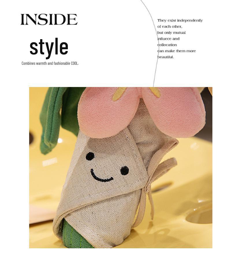 JC Handheld Plush Flower Doll Bouquet for Proposals, Confessions, Weddings, and Parties