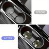 Set of 2 Absorbent Rubber Coasters with a Easy Flower Design for Car Cup Holders - Chic Interior Car Additions