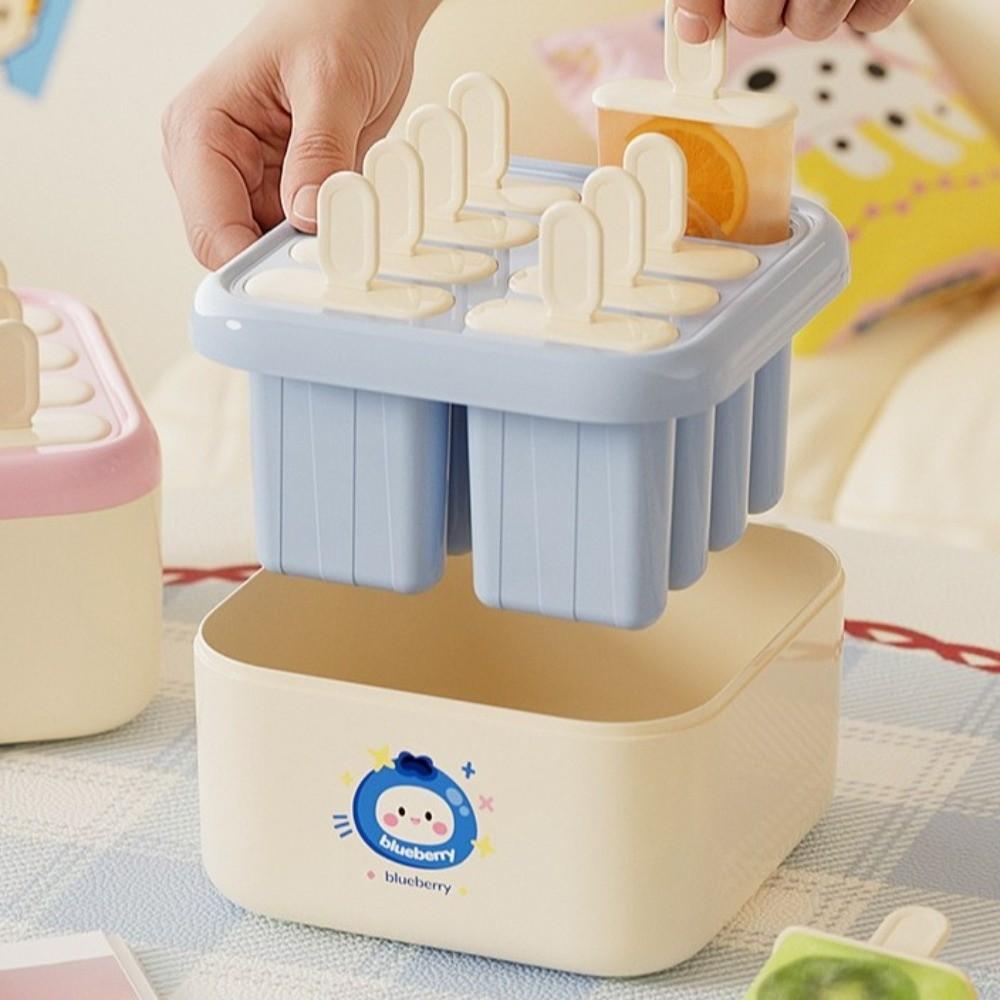Household Popsicle Mold Cube Tray Plastic Ice Cream Makers Creative Popsicle Mold
