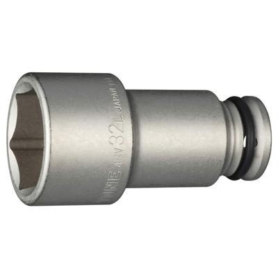 TONE Impact Long Socket Drive Angle Width Across Flats 32mm HP4NV-32L 12.7mm (1/2")